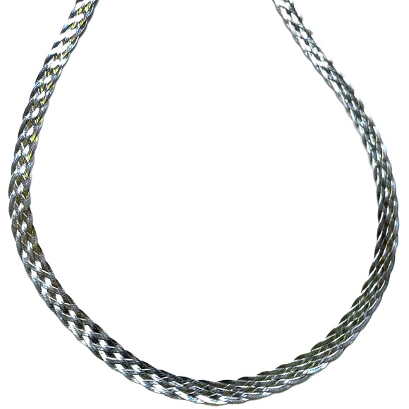 Sterling Silver Braided Chain - Picture 1 of 5